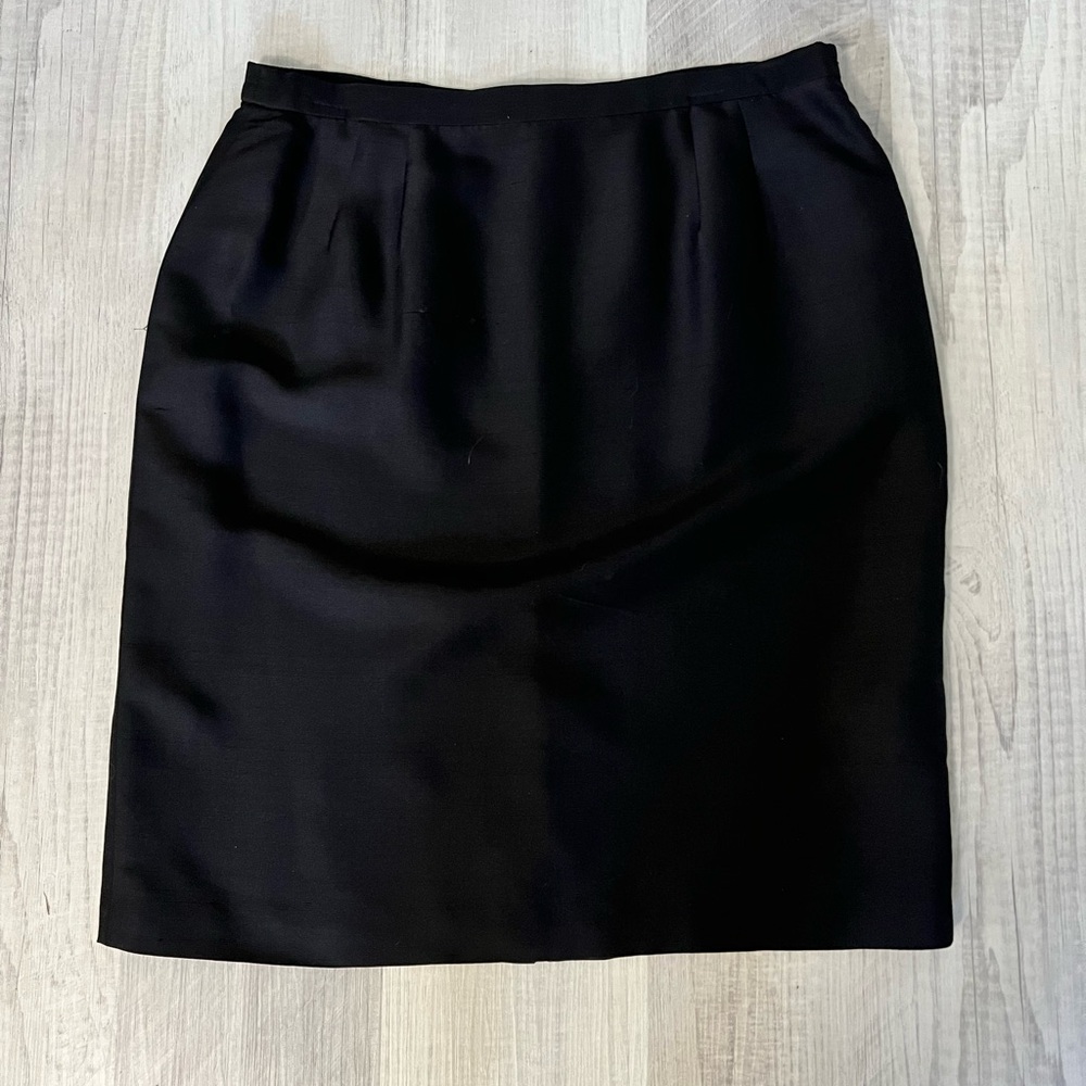 Talbots Silk Elegant Black Women's Skirt